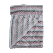 Snuggletime Honey Hive Fleece Blanket - Pink - 75 x 100cm