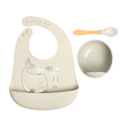 3PC Silicone Feeding Set- Whale