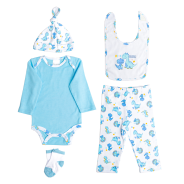 Fashionation 7PC Gift Set (0-9M) - Dino