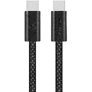 Volkano Weave Series 60w USB C To USB C 1.2m Black Cable