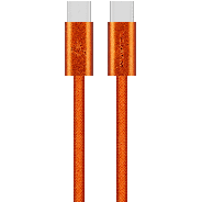 Volkano Weave Series 60W USB C To USB C 1.2m Orange