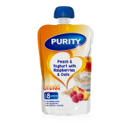 PURITY 8M POUCH - PEACHY YOGHURT WITH RASPBERRIES 