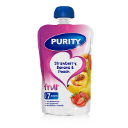 PURITY 7M POUCH STRAWBERRY, BANANA AND PEACH 110ML