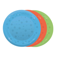 Reusable Plates 3 pack Assorted Colours