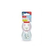 NUK Silicone Space Night Soother Girl - 2 Pack