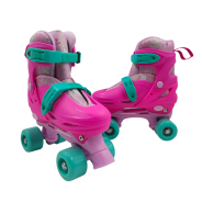 2 in 1 - 4 Wheel Roller Skate or In-Line Skate Adjustable size