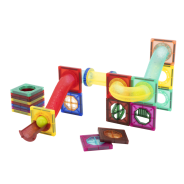 Edu-Matic Magnetic Tiles and Marble Run Part 45-piece Set 
