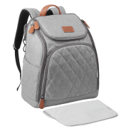 Totes Babe Montana Diaper Backpack - Grey