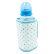 USB Bottle Warmer Polka Dots Blue