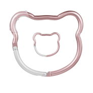 Stroller Hooks 2 Pack Bear Shape - Pink