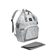Totes Babe Alma Diaper Backpack Leafy - Grey