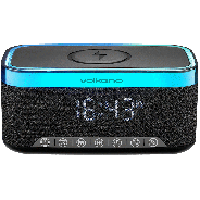 Volkano Radiant 2 Alarm Clock With Wireless Charging Black