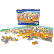 A4 WOODEN PUZZLE 48 PIECE - LEARN ABOUT - 10 DESIGNS