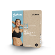 Seamless Padded Nursing Bra Black Medium