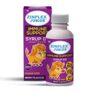 Zinplex Junior Vitamin D3 Immune Support Syrup - Berry Flavour - 200ml