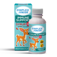 Zinplex Junior Sugar Free Immune Support Syrup - Cream Soda Flavour - 200ml
