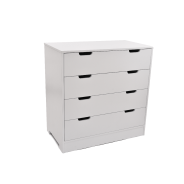 Angel 4 Drawer Unit White 