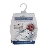 Cotton Knit Swaddling Sleep Pod - Raccoon