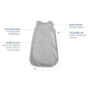 Plush Sleep Sack Grey - 6-18 Months