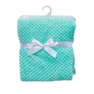 Bonbebe Waffle Fleece Blanket-Aqua