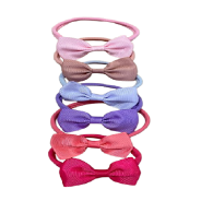 6pk Baby Bow Headband Set