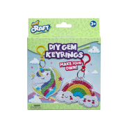 OOOZY Craft DIY Gem Keyrings Assorted 