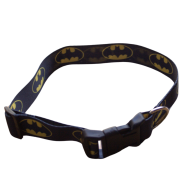 Batman Webbing Dog Collar