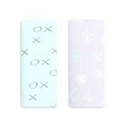Infancie Bamboo Jersey Wraps 2 Pack - Grey