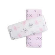 Infancie Bamboo Jersey Wraps 2 Pack - Pink