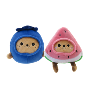 Smoochy Pet Pals Blue Berry and Watermelon Pet Toy 13cm 2 Pack