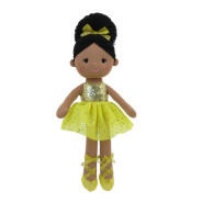 35cm Black Hair Ballerina Soft Doll