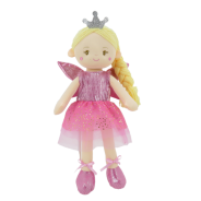 40cm Lara Fairy Soft Doll in Pink Dress