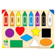 Lift & Learn Puzzle – Colors & Shapes 