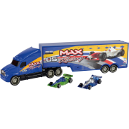 Motormax 35cm Racing Trailer Set
