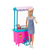 Caylee Ice Cream Cart Playset with Blonde Hair 