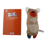 Toys R Us Pets Puppy Bear Plastic Bottle Inside Squeaky