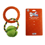 Toys R Us Pets TPR Ring And Rope Ring and Foam Ball