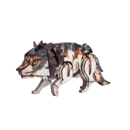 Cubic Fun National Geographic Kids Grey Wolf 3D DIY Puzzle 58 Piece