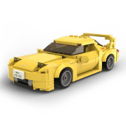 CADA Mazda FD35 RX-7 Yellow 278 Piece