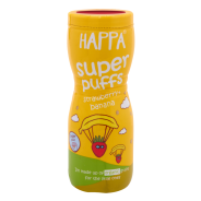 Happa Organic Strawberry & Banana Puffs - 40g
