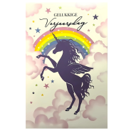 Card Group Afrikaans Unicorn Birthday Card 