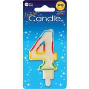 Rainbow Candle Number 4