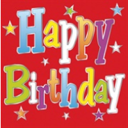 RED BIRTHDAY Card
