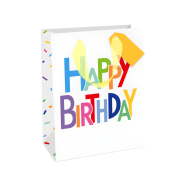 Large Bold Text Happy Birthday Gift Bag