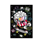 Popcorn Gamer Greeting Card