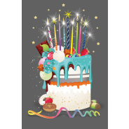Card Group Sofisticated Cake Birthday Card