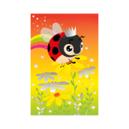 Colourful Ladybug Greeting Card