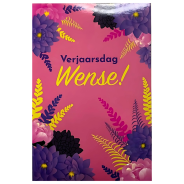 Card Group Afrikaans Birthday Card Flower