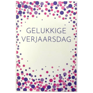 Card Group Pink Gelukkige Verjaarsdag Card