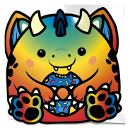 Greetings Card - Chonky Dragon Card